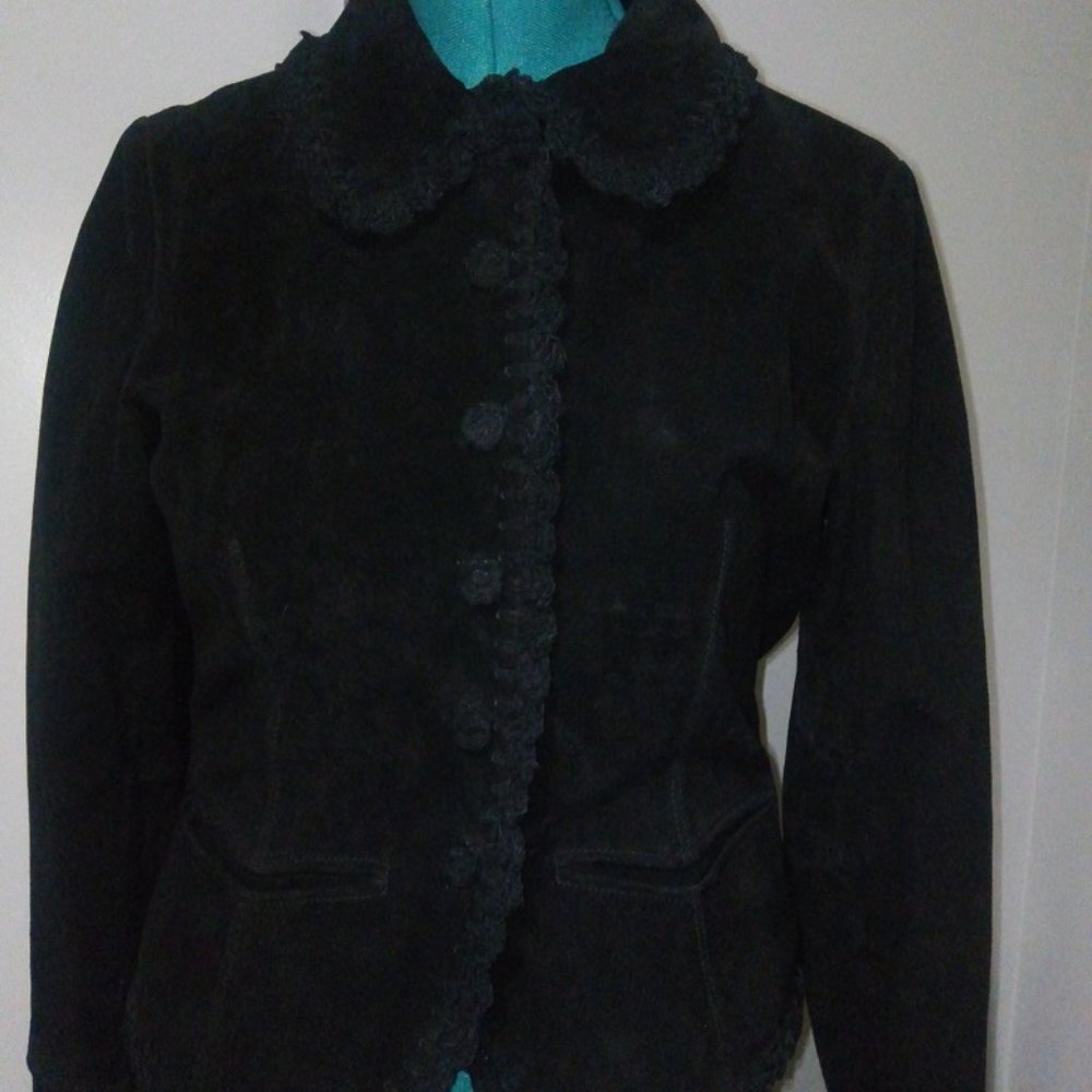 Spiegel Black Suede Blazer